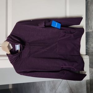 Columbia cowl neck NWT sweatshirt, women's large, deep purple